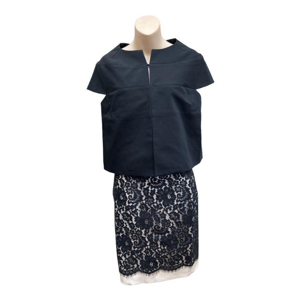 The Limited Scandal Collection Jacket Pencil Skirt Peplum Short Sleeve Size XS